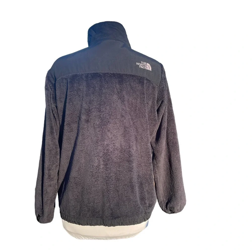 The North Face Girl's Black Fleece Zip-Up Jacket - Girl's 18 (XL)